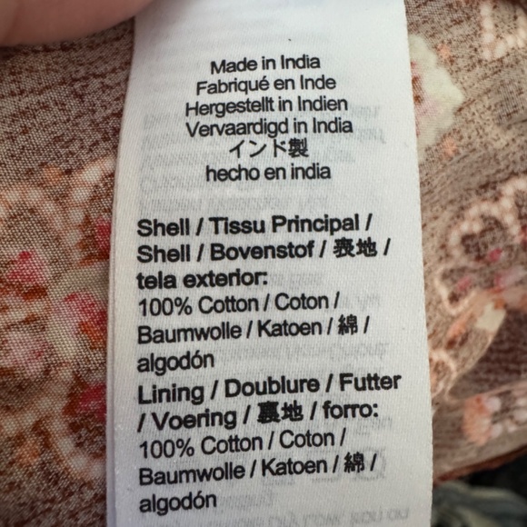 J.Crew Collection Cross-back Ruffle-hem Midi in Pecan Vintage Vines - Picture 7 of 9